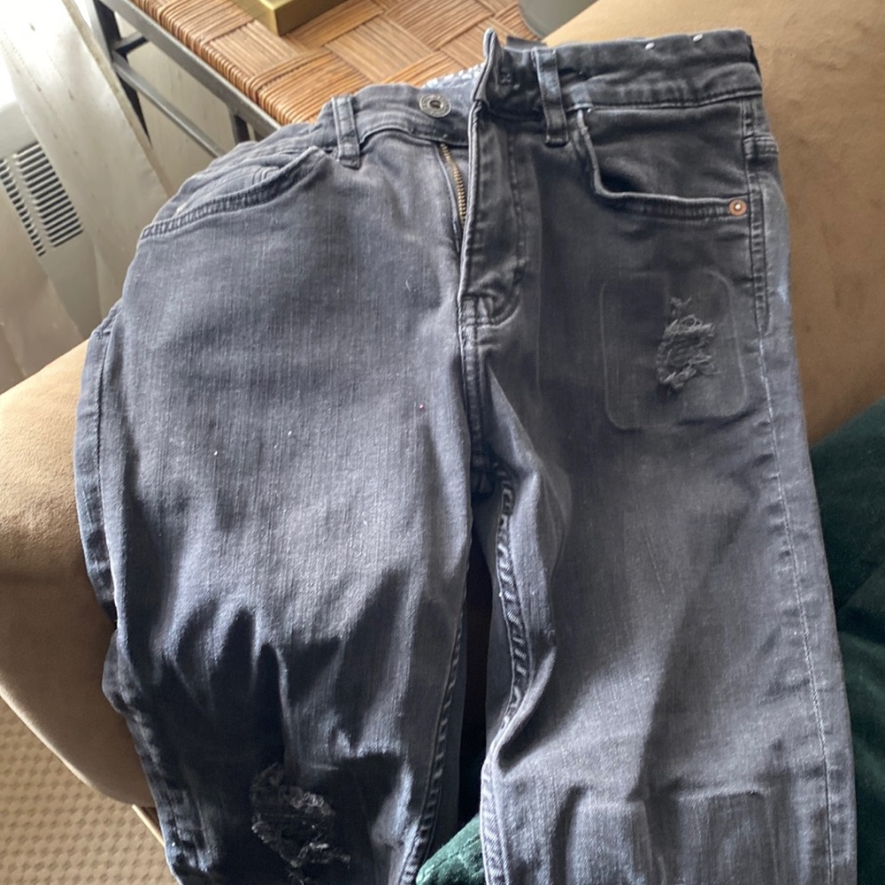 H & M boys black super stretch jeans